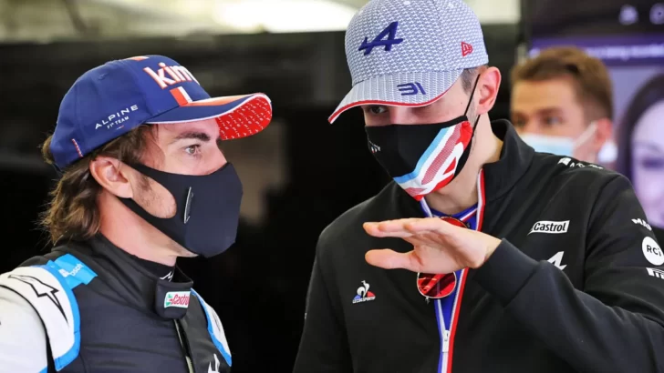 Crece la interna en Alpine entre Alonso y Ocon