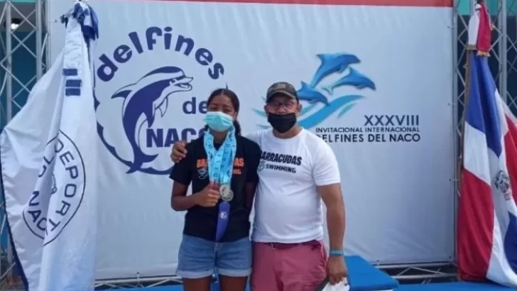 La dominicana que ganó 5 medallas en Invitacional Internacional de Natación