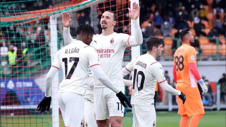 Gol histórico de Ibrahimovic lleva a la victoria del Milán