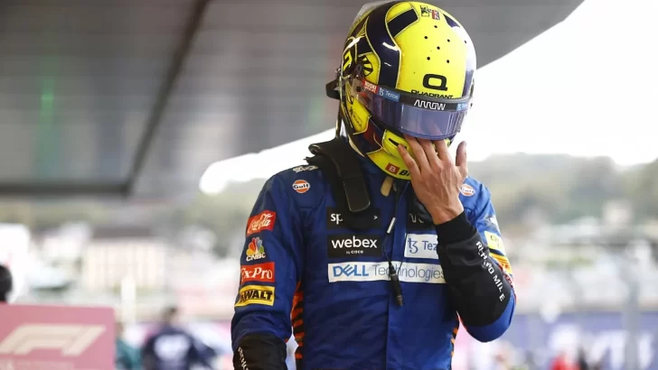 Lando Norris sin consuelo: "Ignoré todas las llamadas a boxes"