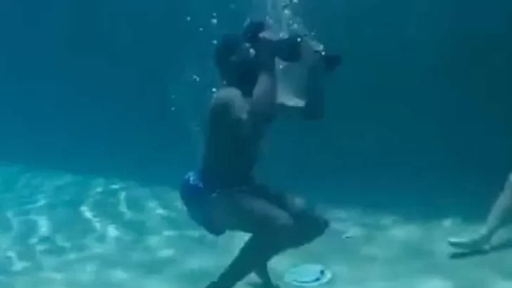 Jaylen Brown de los Celtics hizo viral este loco entrenamiento bajo el agua
