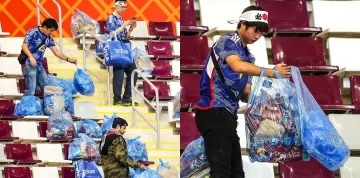 Mundial Qatar 2022: Hinchas japoneses limpian el estadio tras victoria histórica ante Alemania
