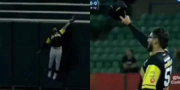 ¡Increíble! Dominicano realizó atrapada imposible en el béisbol venezolano