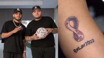 ¡Insólito! Un jugador mexicano se hizo un tatuaje de Qatar 2022