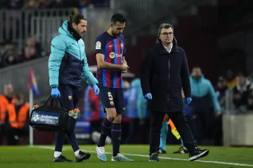 Busquets estará de baja y peligra su participación contra el United