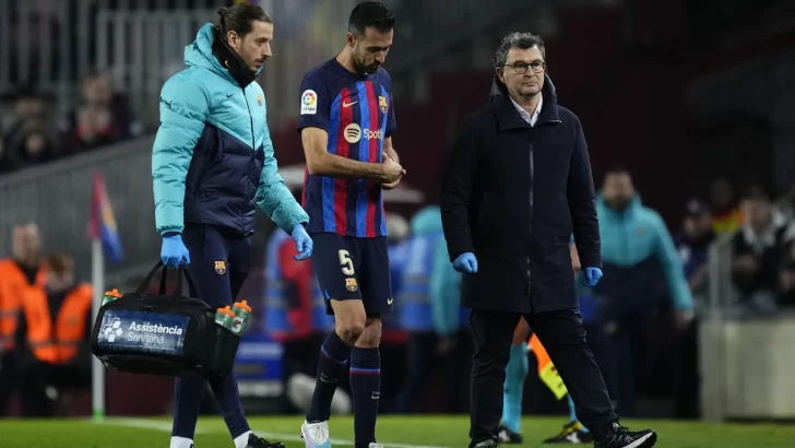 Busquets estará de baja y peligra su participación contra el United