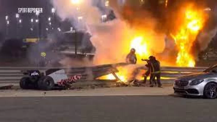 Restos del dramático accidente de Romain Grosjean estarán expuestos en Madrid