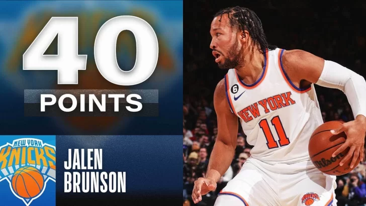 Jalen Brunson lleva a Knicks a la victoria con 40 tantos
