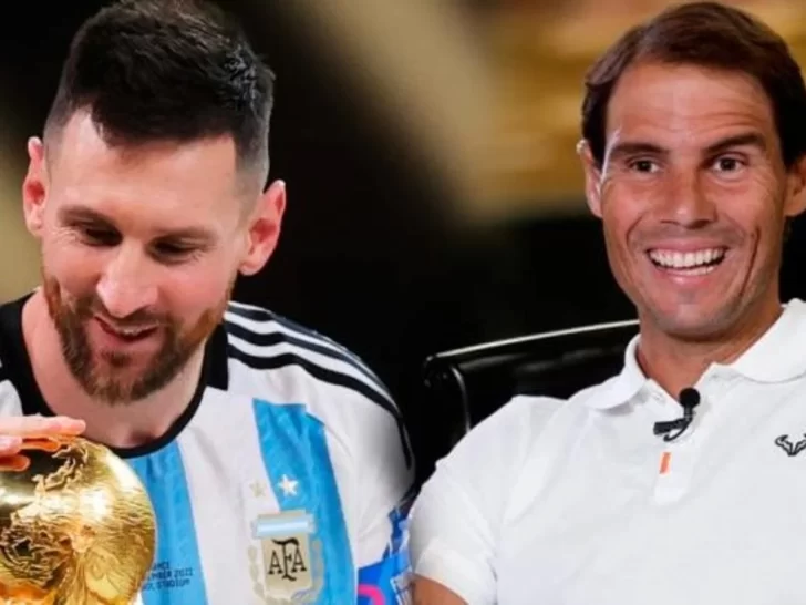 Nadal y Messi intercambian mensajes de admiración