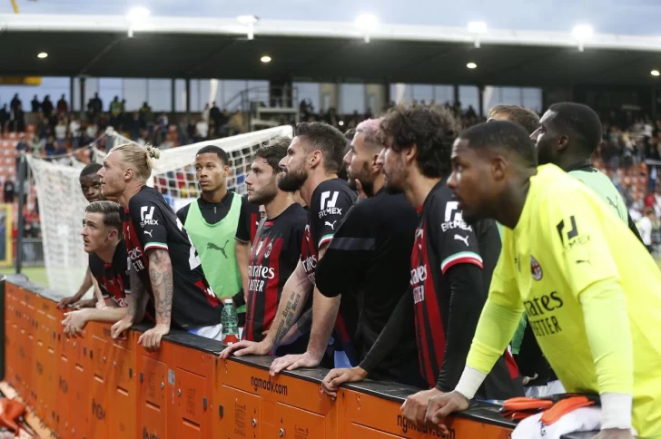 Tensión: Reproches a los jugadores del Milán