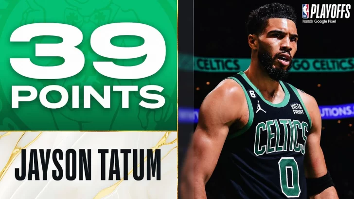 Jayson Tatum con 39 puntos en el Juego 1 vs 76ers | Mayo 1, 2023