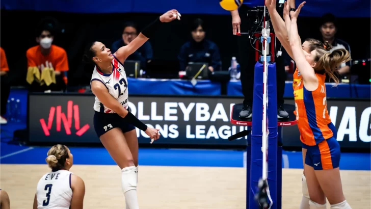 ¡Arriba Dominicana! Reinas del Caribe sacan la casta para vencer a Países Bajos en la Liga de Naciones de Voleibol