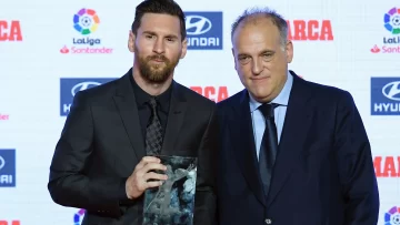 Tebas no quiere opinar sobre la posible llegada de Messi a Barcelona
