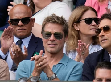 Brad Pitt estuvo en la final de Wimbledon y su apariencia revolucionó