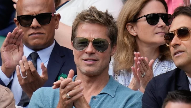 Brad Pitt estuvo en la final de Wimbledon y su apariencia revolucionó