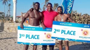 Éxito en la Arena de Acapulco: plata y bronce para Rudecindo y Adames en la lucha de playa