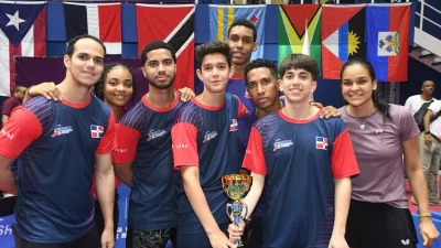  Dominicana se destaca con un tercer lugar en Campeonato Superior del Caribe de Tenis de Mesa 