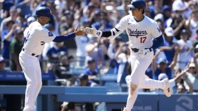  Shohei Ohtani apoteósico en la barrida de los Dodgers sobre los Bravos 