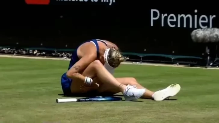 Dura lesión de campeona de Wimbledon que preocupa a todos