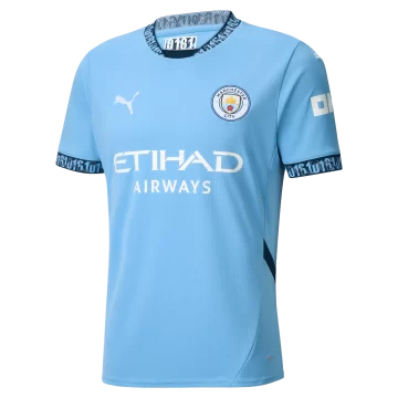Las nuevas camisetas oficiales de Puma que utilizará Manchester City para la temporada 24/25