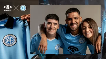 Las nuevas camisetas Umbro que utilizará Belgrano para la temporada 24/25