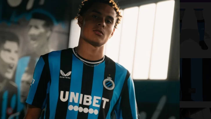 Nueva camiseta oficial de Castore que utilizará el Club Brugge para la temporada 24/25