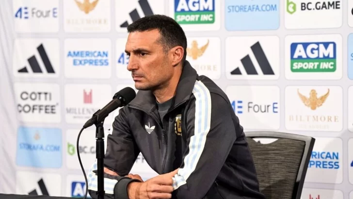 Scaloni niega rumores de ayudas arbitrales a la selección Argentina