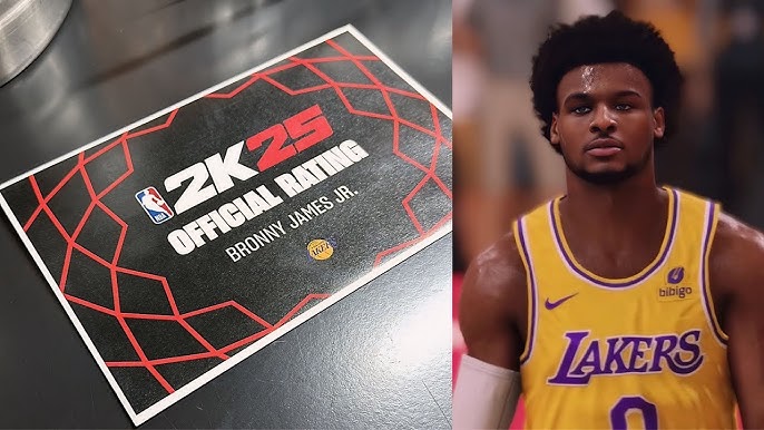 La decepcionante valoración de Bronny James en NBA 2K25