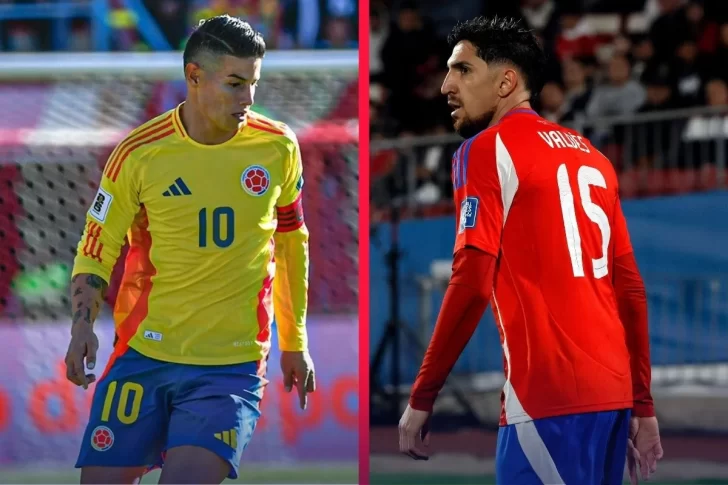 ¿Cómo llegan Colombia y Chile a la 10ma fecha de Eliminatorias Sudamericanas?