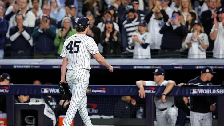 Gerrit Cole: la gran víctima en derrota de los Yankees en Serie Mundial, el equipo le falló