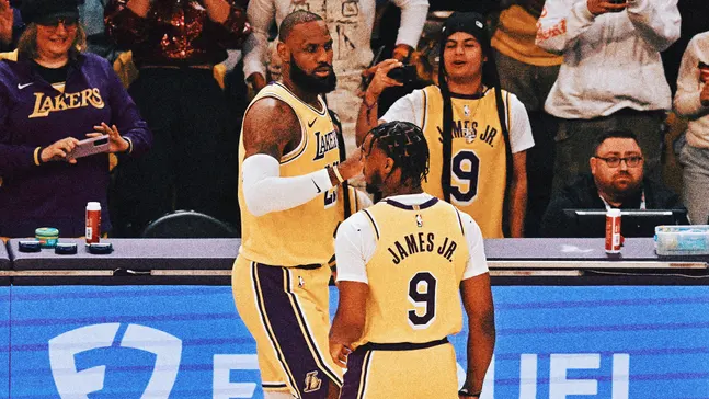 LeBron y Bronny James el primer dúo de padre e hijo en jugar juntos en la NBA