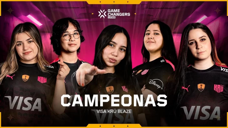 VISA KRÜ BLAZE se corona campeón de la final regional de VALORANT Game Changers en el AGS VISA