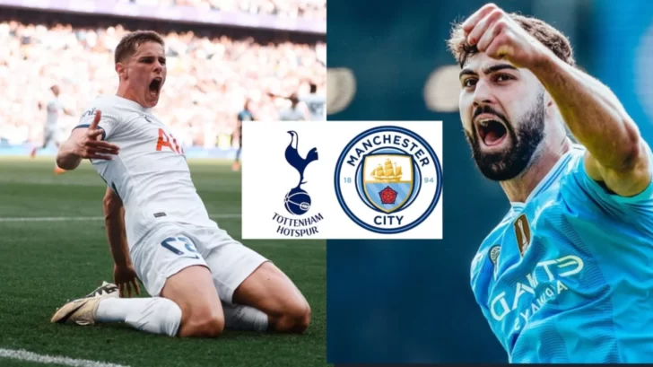 Alineaciones confirmadas de Manchester City vs Tottenhampor la Premier League