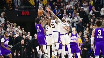 Los problemas de tiro de LeBron James continúan: falla 9 triples contra Jazz