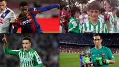 ¿Qué jugadores han vestido la camiseta del Barcelona y Real Betis?