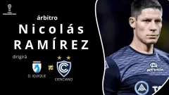 ¿Quién es el árbitro designado para el partido de Iquique vs Cienciano?