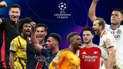 Cuántas veces las semifinales de Champions la jugaron equipos de diferentes ligas de Europa?