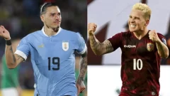Estas son las alineaciones confirmadas de Uruguay – Venezuela