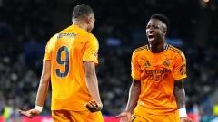 Los principales responsables de la derrota del Real Madrid: Kylian Mbappé y Vinicius Jr.