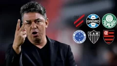 ¿Cómo le fue a Gallardo cada vez que enfrento a equipos de Brasil?