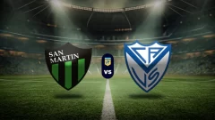 San Martín (SJ) vs Vélez Sarsfield HOY EN VIVO: Dónde ver el partido y los horarios en Latinaomérica