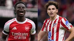¿Juega Julián Álvarez? Alineaciones confirmadas de Arsenal y Atlético de Madrid