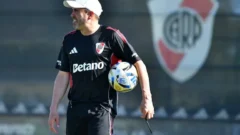 El intenso primer día de Eduardo Coudet como entrenador de River Plate