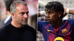 Tensión en el Barça: el gesto de Lamine Yamal hacia Flick que encendió el debate