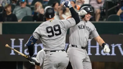 Aaron Judge y Ben Rice emulan a Mickey Mantle y Yogi Berra en Arlington