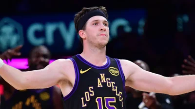 Austin Reaves con los Lakers: de no ser elegido en el Draft a firmar $185 millones