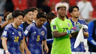 Samurái de tes oscura que blinda el arco de Japón y es viral en el Mundial
